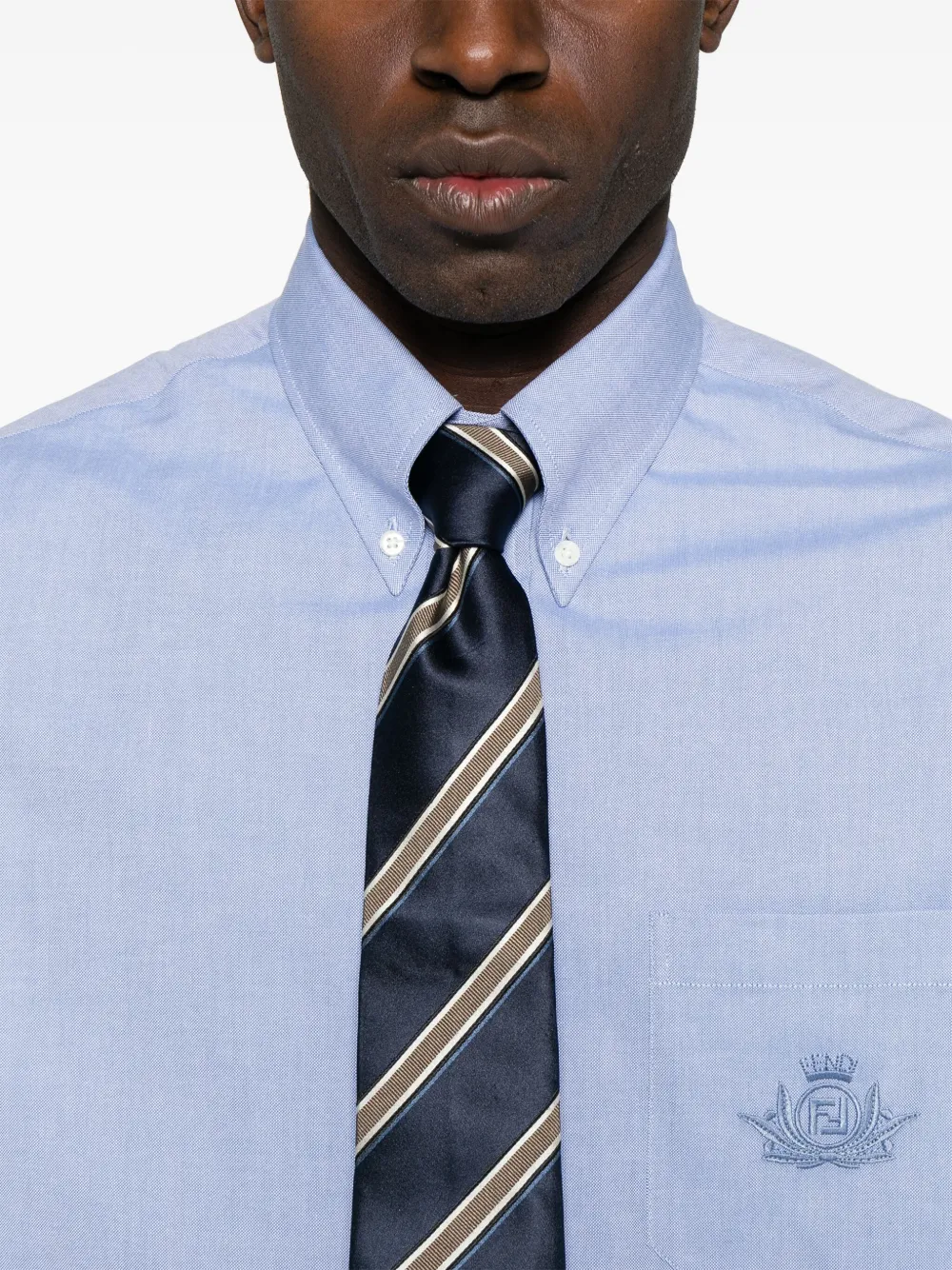 FENDI Oxford overhemd Blauw
