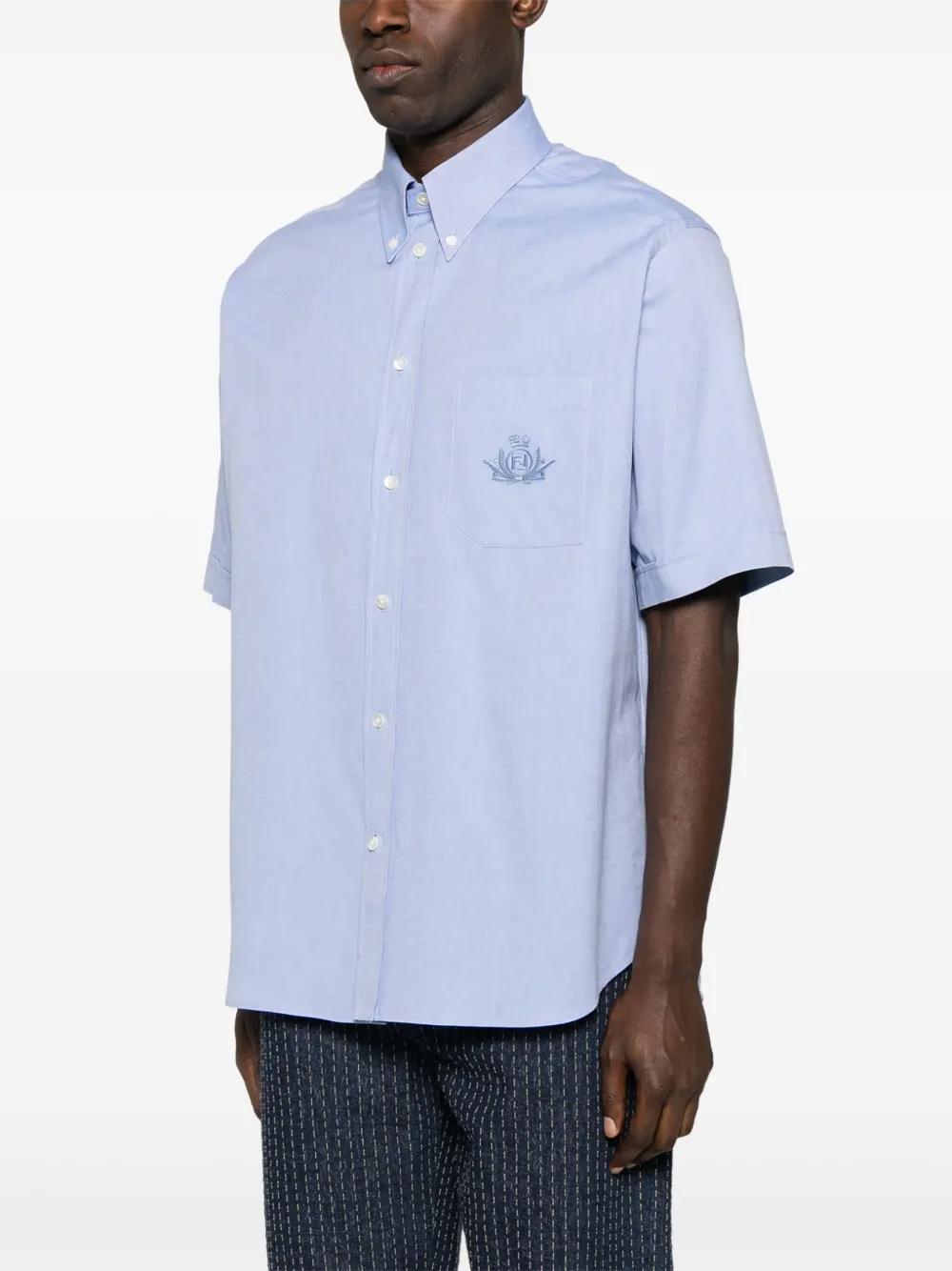 FENDI Oxford overhemd Blauw