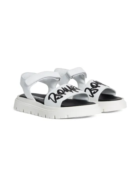DSQUARED2 KIDS sandalias de piel