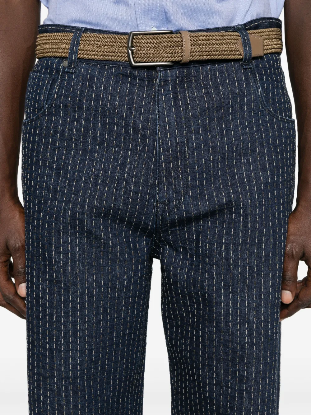 FENDI Jeans met stiksels Blauw