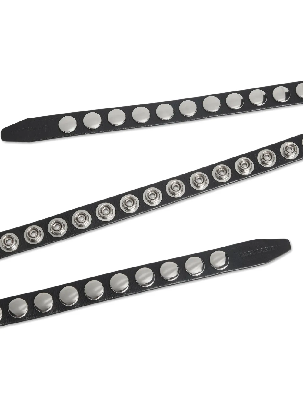 DSQUARED2 Riem met studs - Zwart
