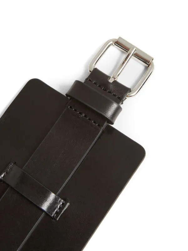 アクセサリー Dsquared2 Tactical Ring Leather Arm Band DSQUARED2 Leather Bracelet | Black | FARFETCH