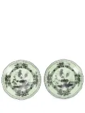 GINORI 1735 Oriente Italiano bread plate (set of two) - Green