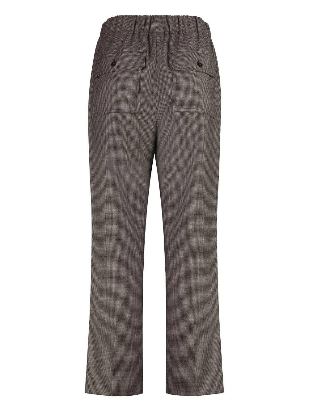 Weekend Max Mara flannel straight trousers - Bruin