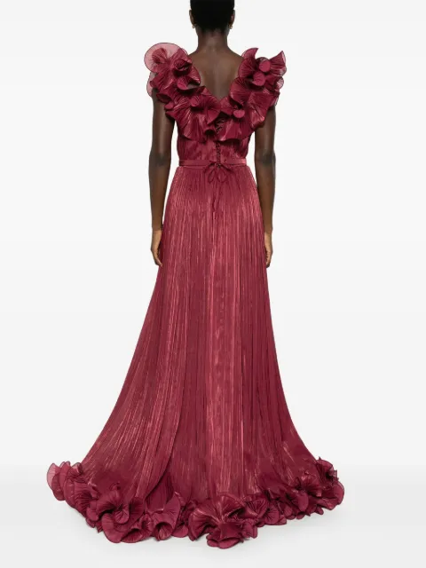 Ana Radu ruffle-trim gown 42234 - 3