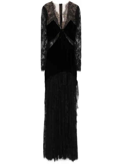 Ana Radu corded-lace maxi dress