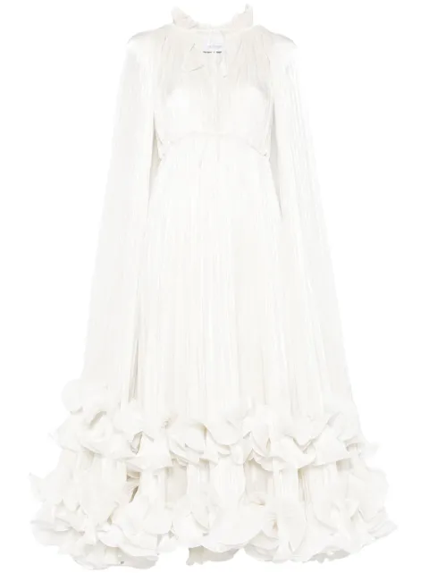 Ana Radu cape-detailed maxi dress