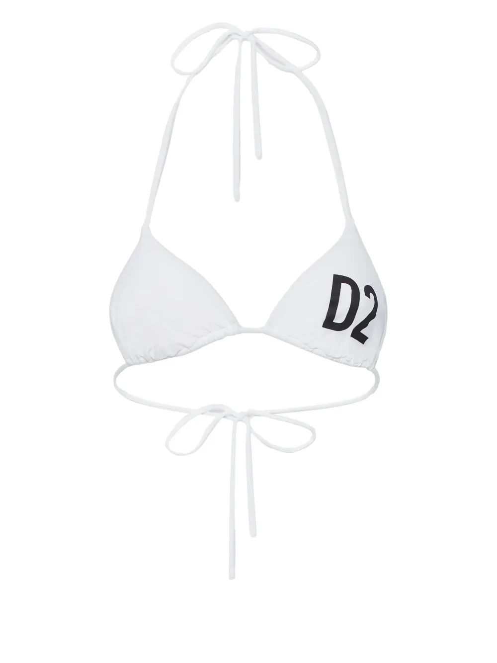 DSQUARED2 logo-print bikini top | White | Image 1