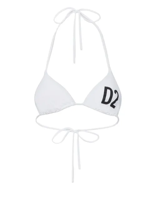 Haut de bikini à logo imprimé - DSQUARED2 - Modalova