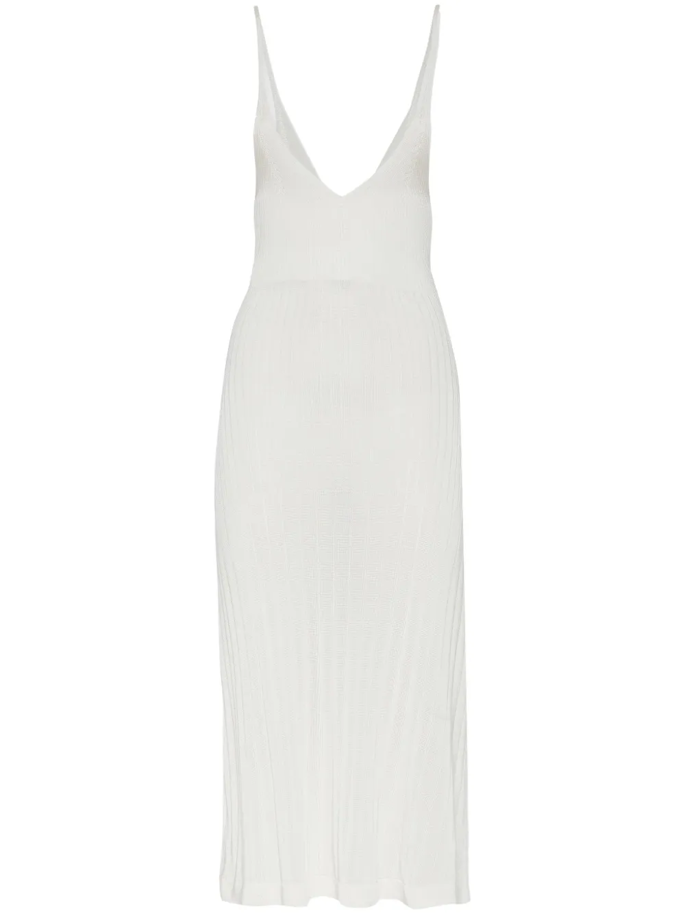 DSQUARED2 Geribbelde midi-jurk Wit