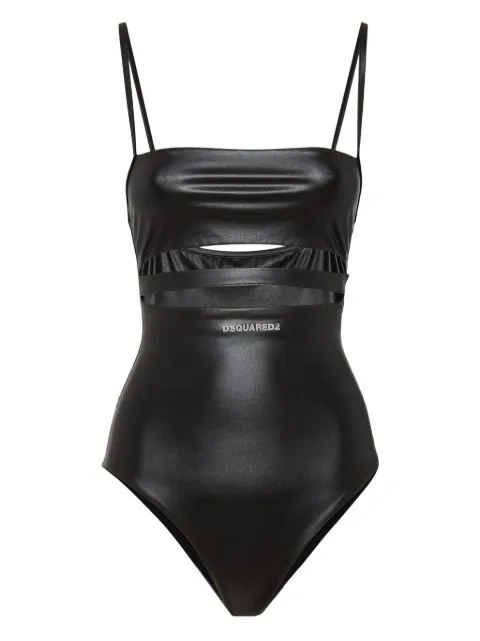 DSQUARED2 faux-leather swimsuit