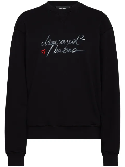 DSQUARED2 logo-print sweatshirt