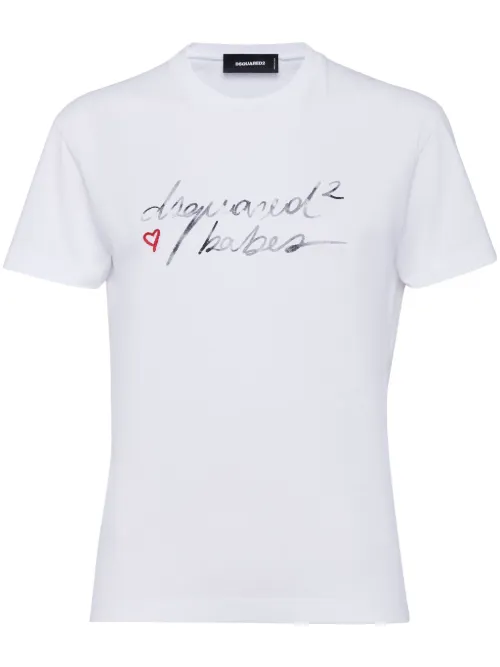 DSQUARED2 t-shirt en coton - Blanc - DSQUARED2 - Modalova