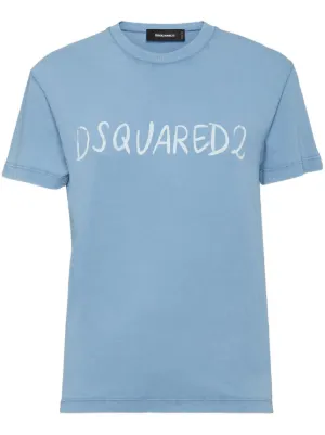 Tシャツ・カットソー DSQUARED2 Woman T-Shirt Gnawed Blue S75GD0356S23009 507 S75GD0356S23009_100-8_650x.jpg