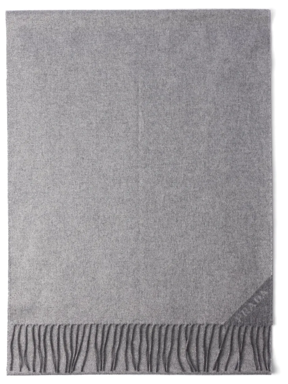 Prada logo-print scarf | Grey | Image 1