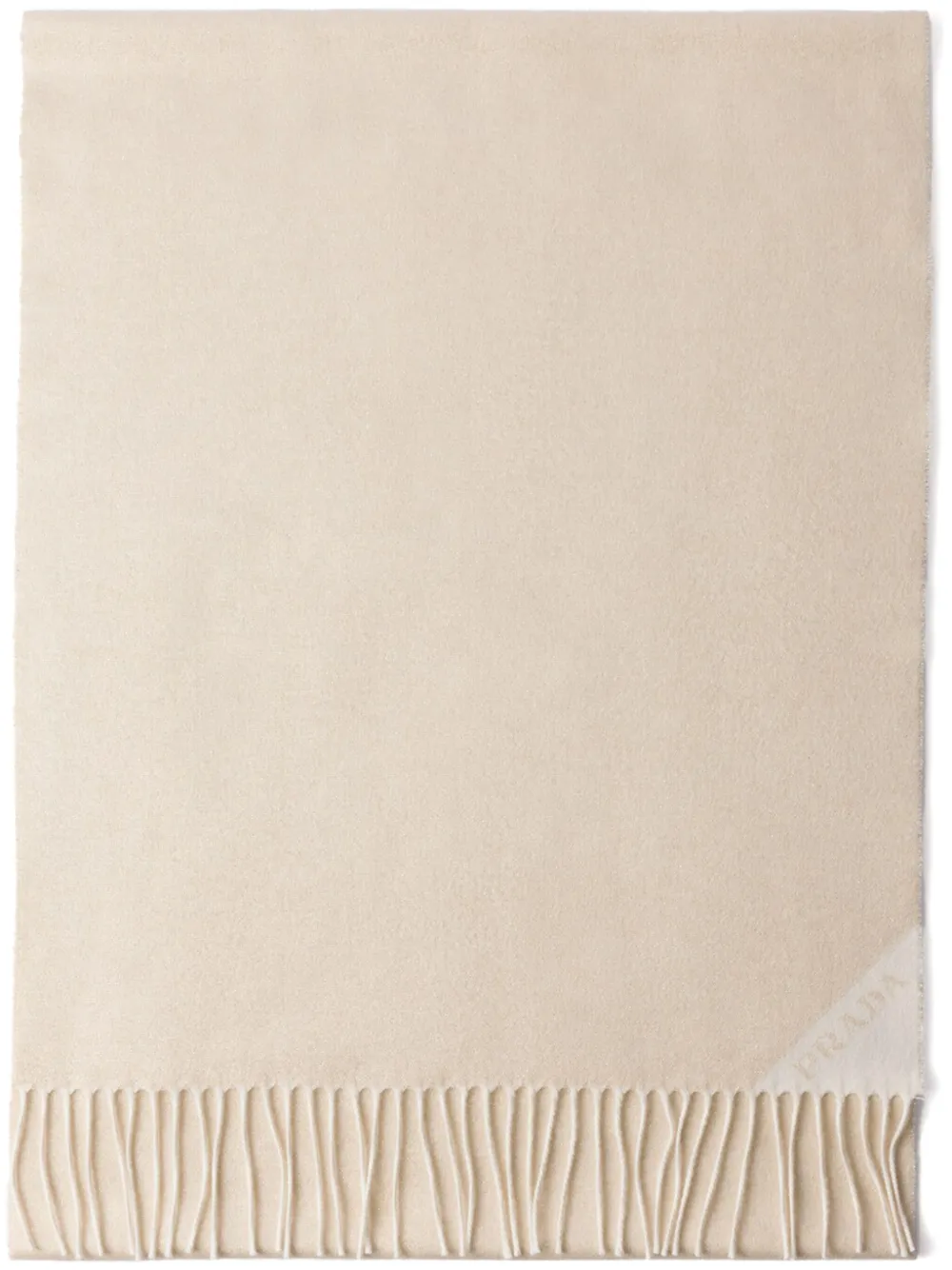 Prada Sand silk blend scarf | Neutrals | Image 1