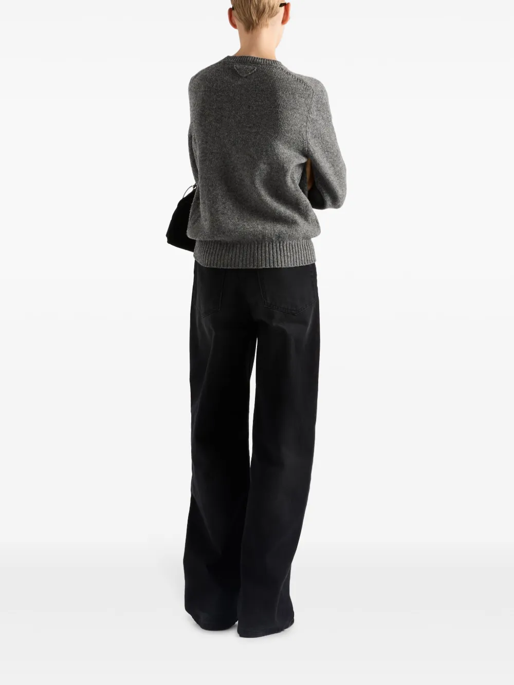 Prada Jeans met wijde pijpen Zwart