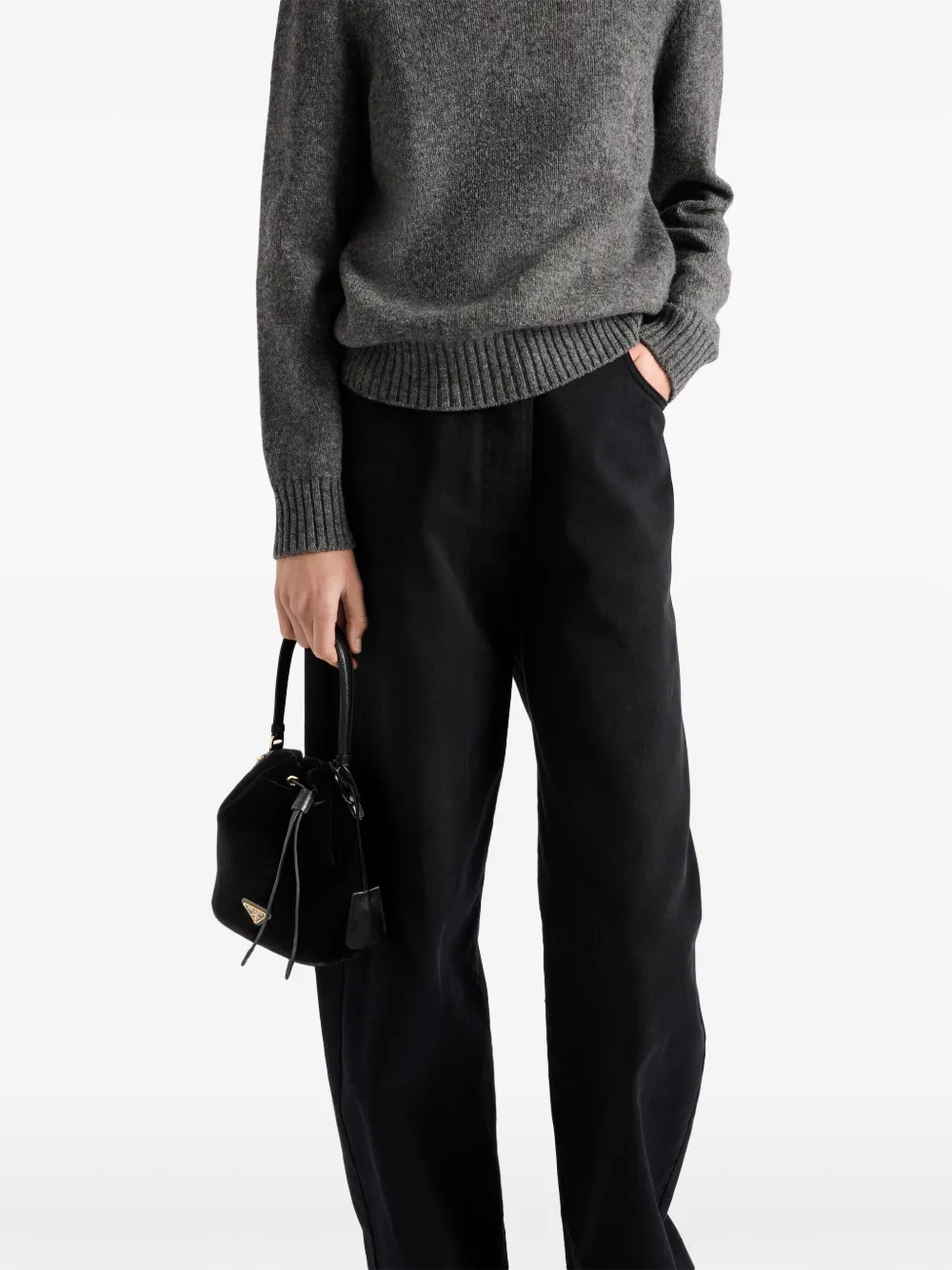 独特な 【送料無料】 Jeans Prada In ModeSens | Black パンツ