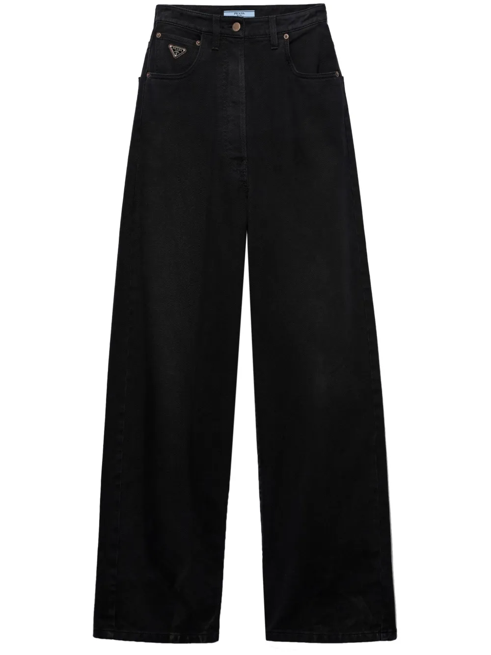 Prada Jeans met wijde pijpen Zwart