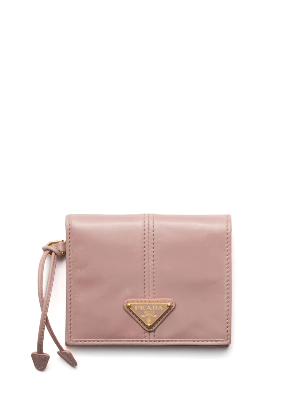 Prada Leren portemonnee Roze