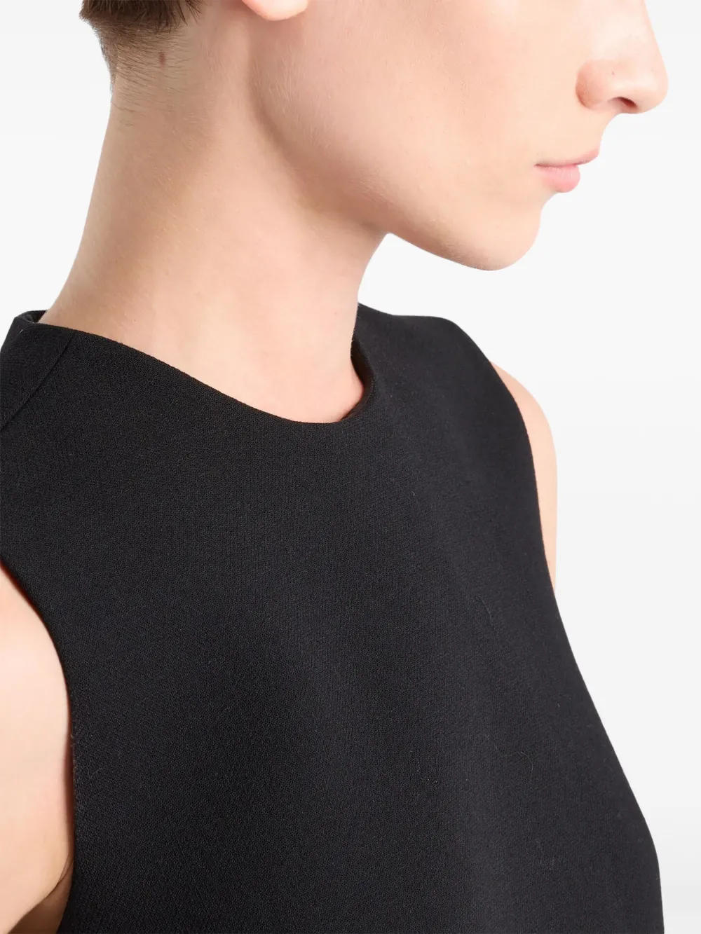 Prada Mini-jurk met strikdetail Zwart