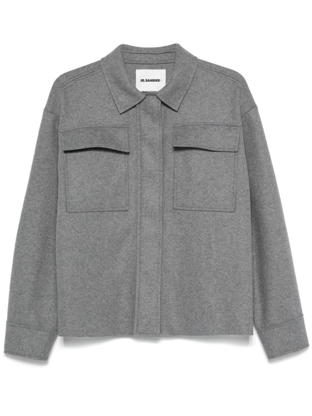 Jil Sander Vilten blouse Grijs