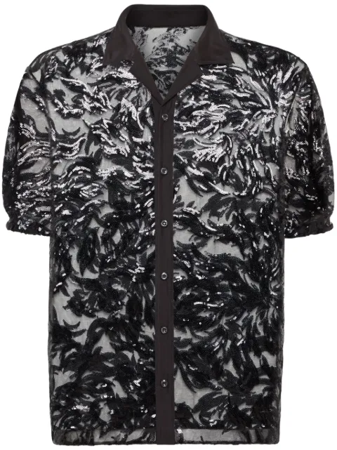DSQUARED2 sequin embellishment shirt