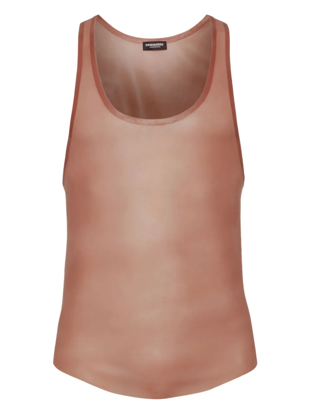 DSQUARED2 scoop-neck tank top - Rosa