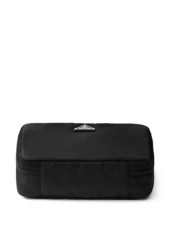 Prada Medium zip up Travel Pouch Black FARFETCH AM