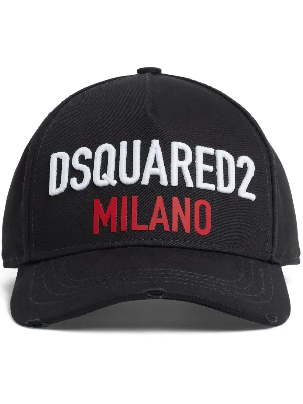 DSQUARED2 Black Embroidered Cap 19397573_42704932_600.jpg main image 3