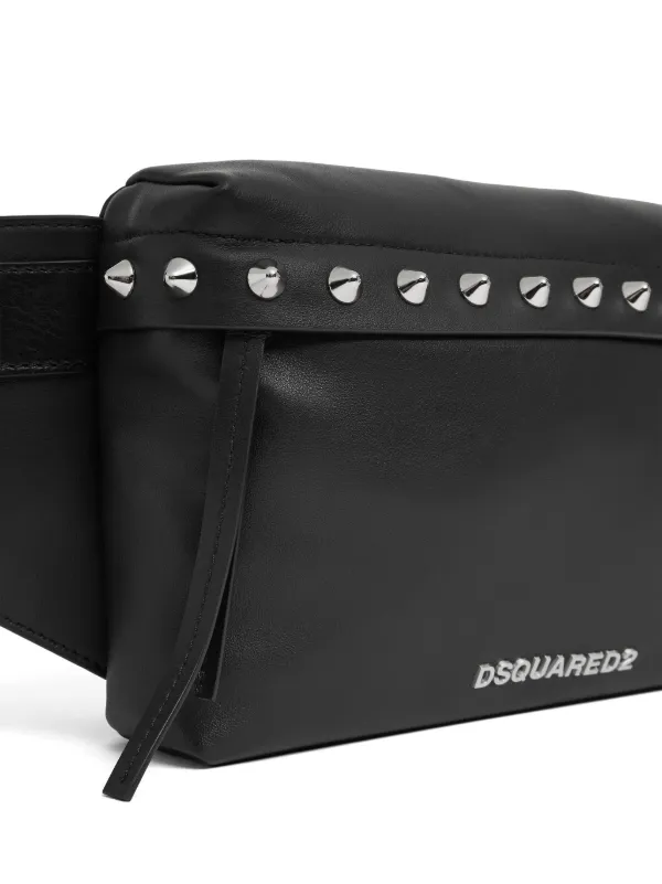 DSQUARED2 spike-studded Belt Bag Black FARFETCH GE