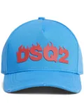 DSQUARED2 logo applique baseball cap - Blue