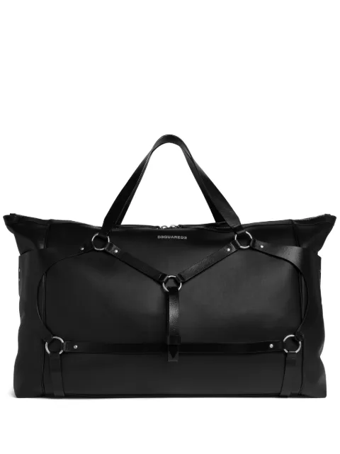 DSQUARED2 bolsa duffle con diseño enrejado