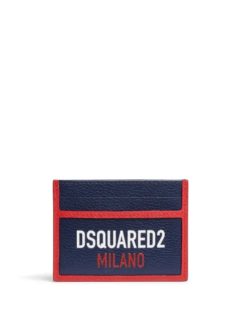DSQUARED2 حامل بطاقات بطبعة شعار الماركة