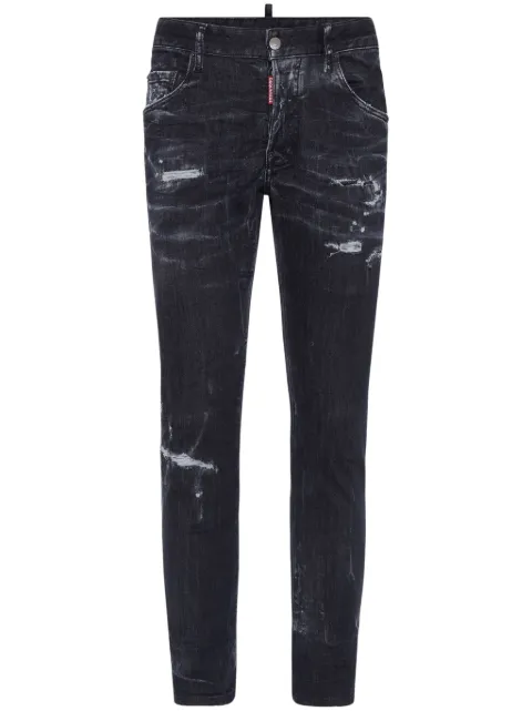 DSQUARED2 Schmale Distressed-Jeans