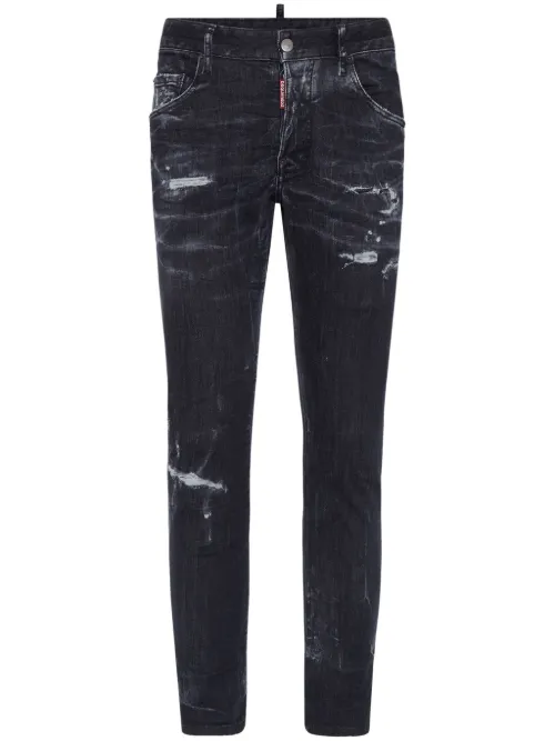 Jean slim à effet usé - DSQUARED2 - Modalova