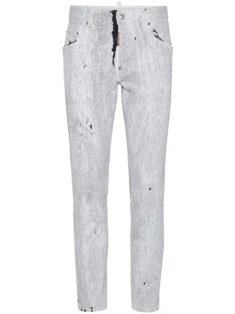 DSQUARED2 crinkled stretch-cotton jeans