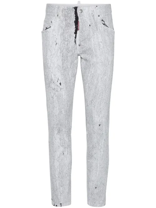Jean stretch à effet froissé - DSQUARED2 - Modalova