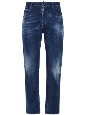 DSQUARED2 ダメージ スキニージーンズ | ブルー | FARFETCH JP