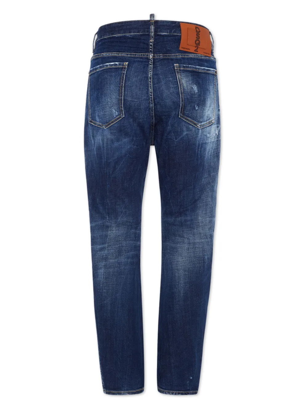 DSQUARED2 Gerafelde jeans van stretch-katoen - Blauw