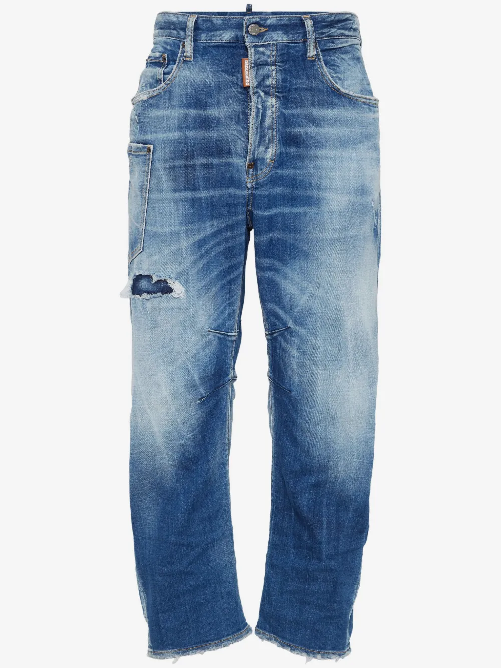 DSQUARED2 جينز بتأثير باهت وممزق | أزرق | Image 1