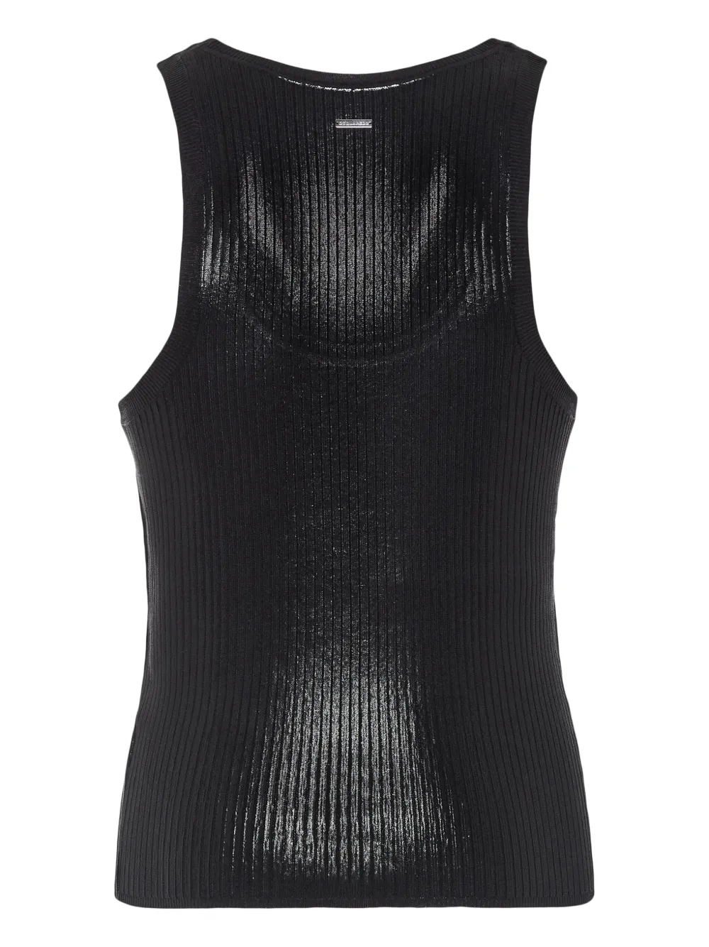 DSQUARED2 Geribbelde tanktop - Zwart