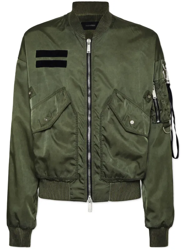 DSQUARED2 multi-pocket Bomber Jacket | Green | FARFETCH JO