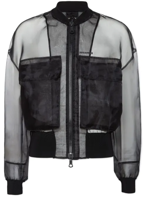 Veste bomber à effet de transparence - DSQUARED2 - Modalova