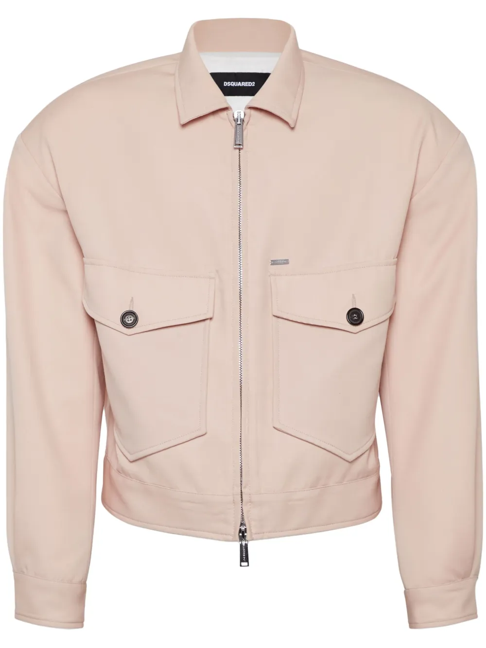 DSQUARED2 virgin wool bomber jacket | Pink | Image 1