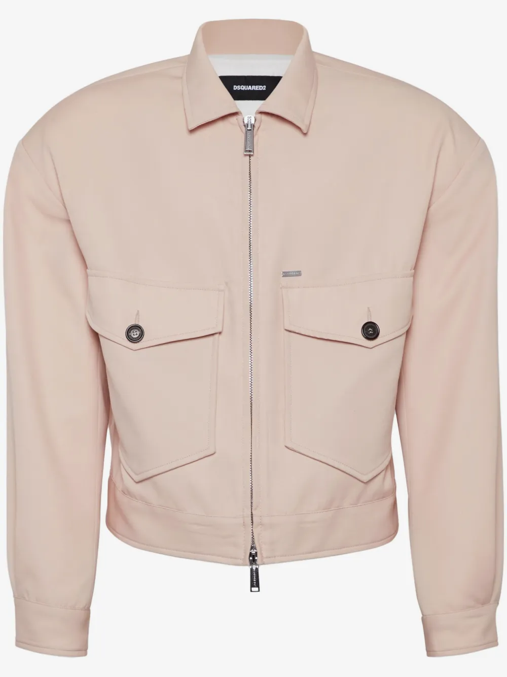 DSQUARED2 virgin wool bomber jacket | Pink | Image 1