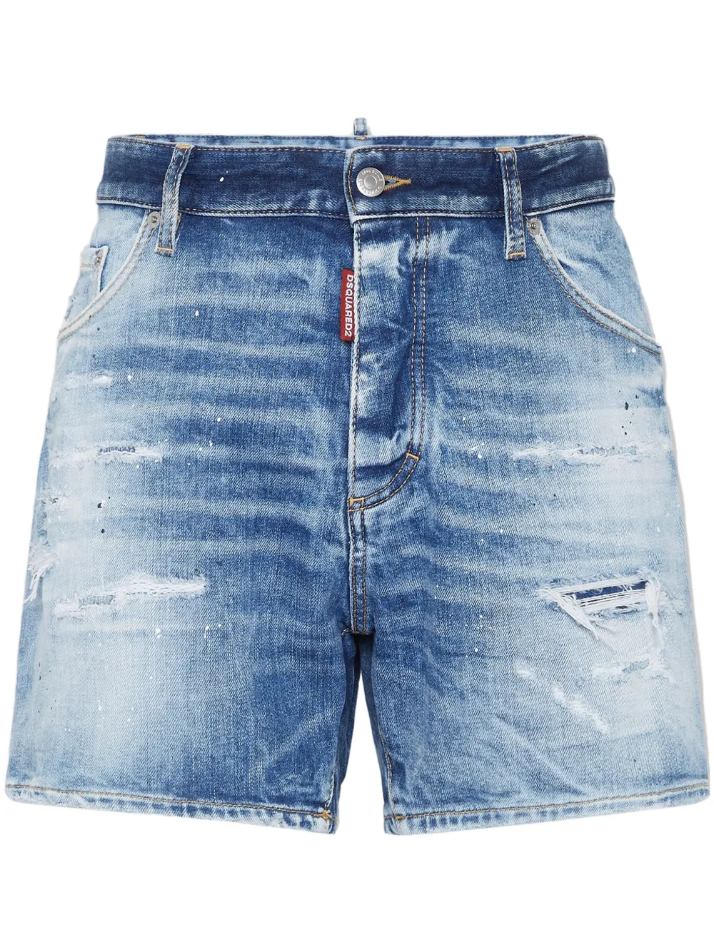 DSQUARED2 distressed-effect shorts | Blue | Image 1