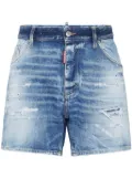 DSQUARED2 distressed-effect shorts - Blue