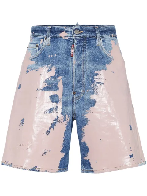 DSQUARED2 short à imprimé peinture