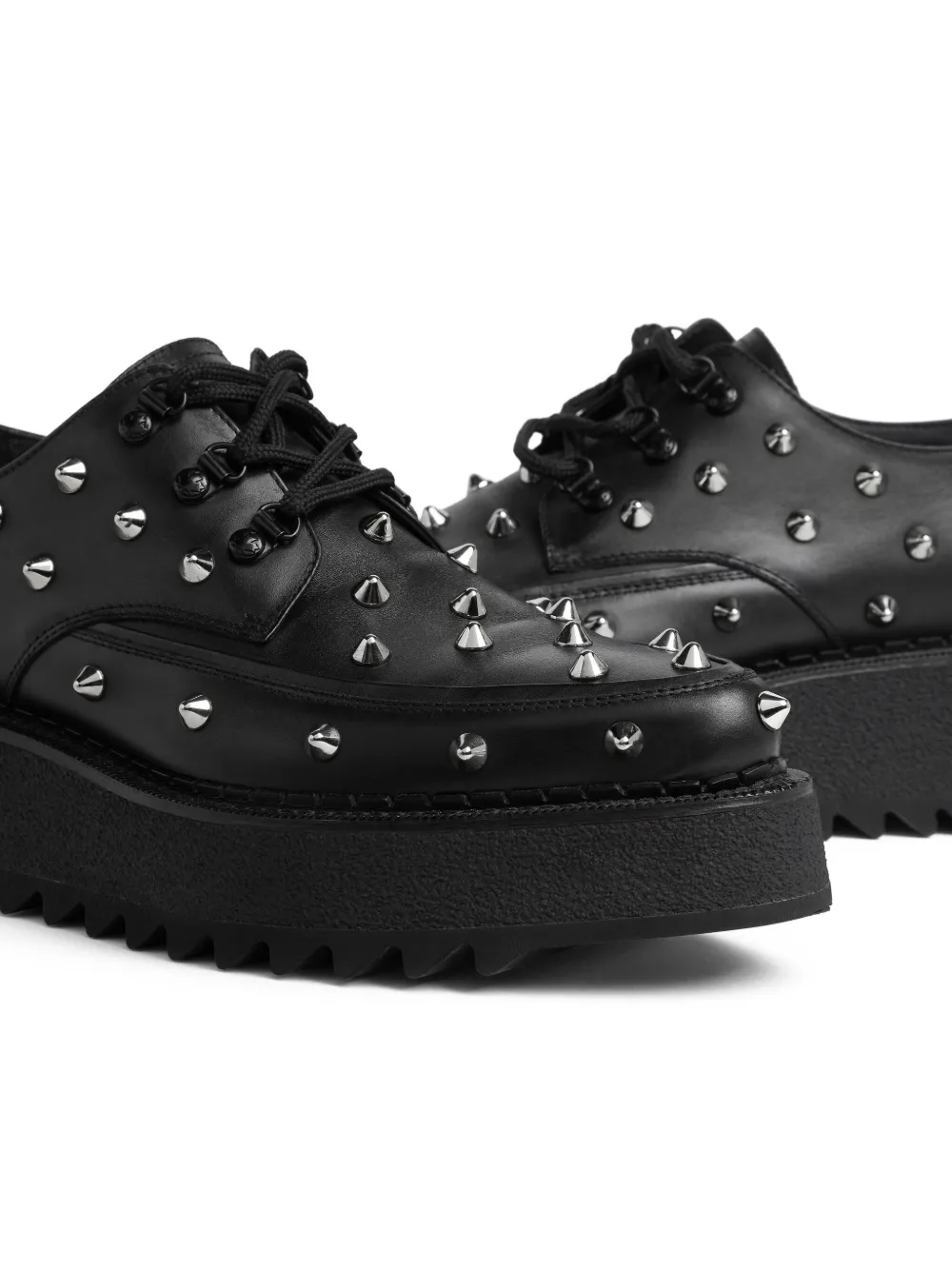 DSQUARED2 studded loafers Black